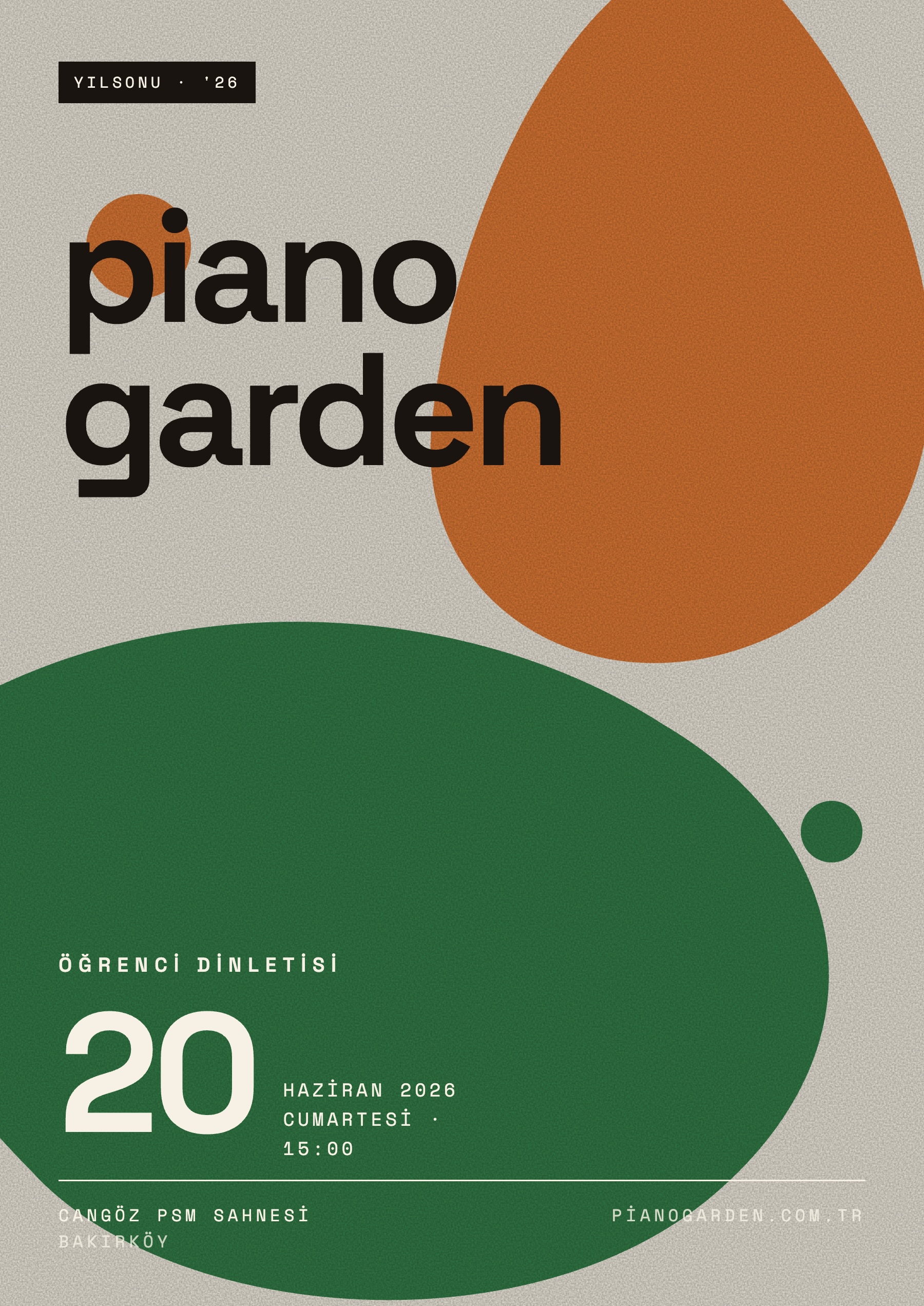 PianoGarden Yılsonu '26 Afişi